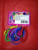 Elásticos para o cabelo.
