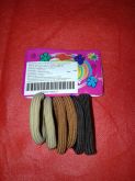 Elásticos para o cabelo.